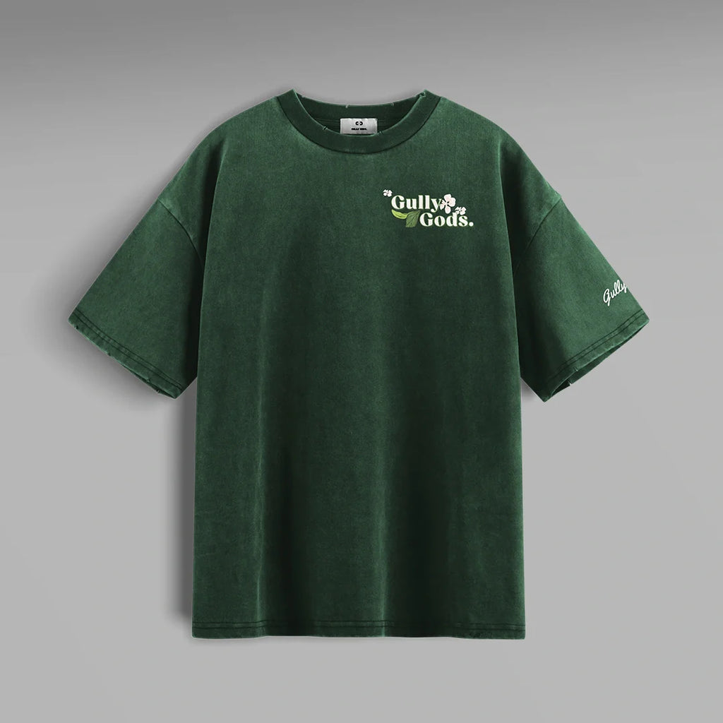 Cherry Blossom Sakura Green Tshirt