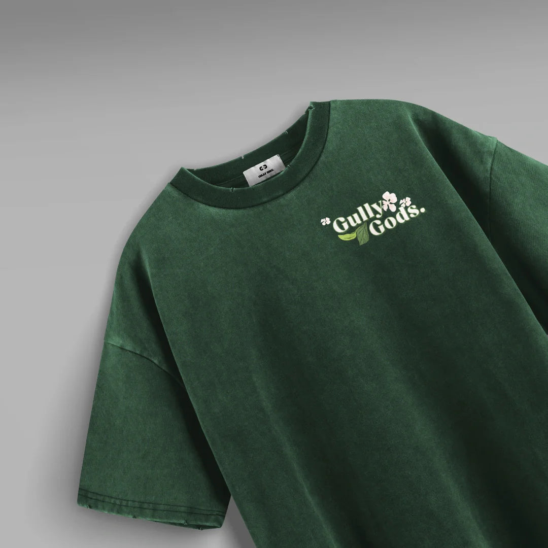 Cherry Blossom Sakura Green Tshirt