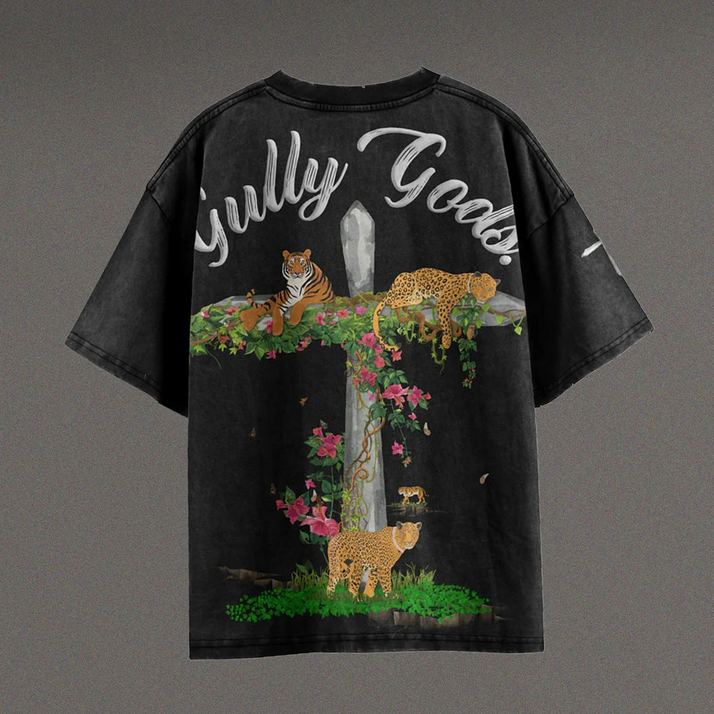 Jungle Saints Black Oversized T-Shirt