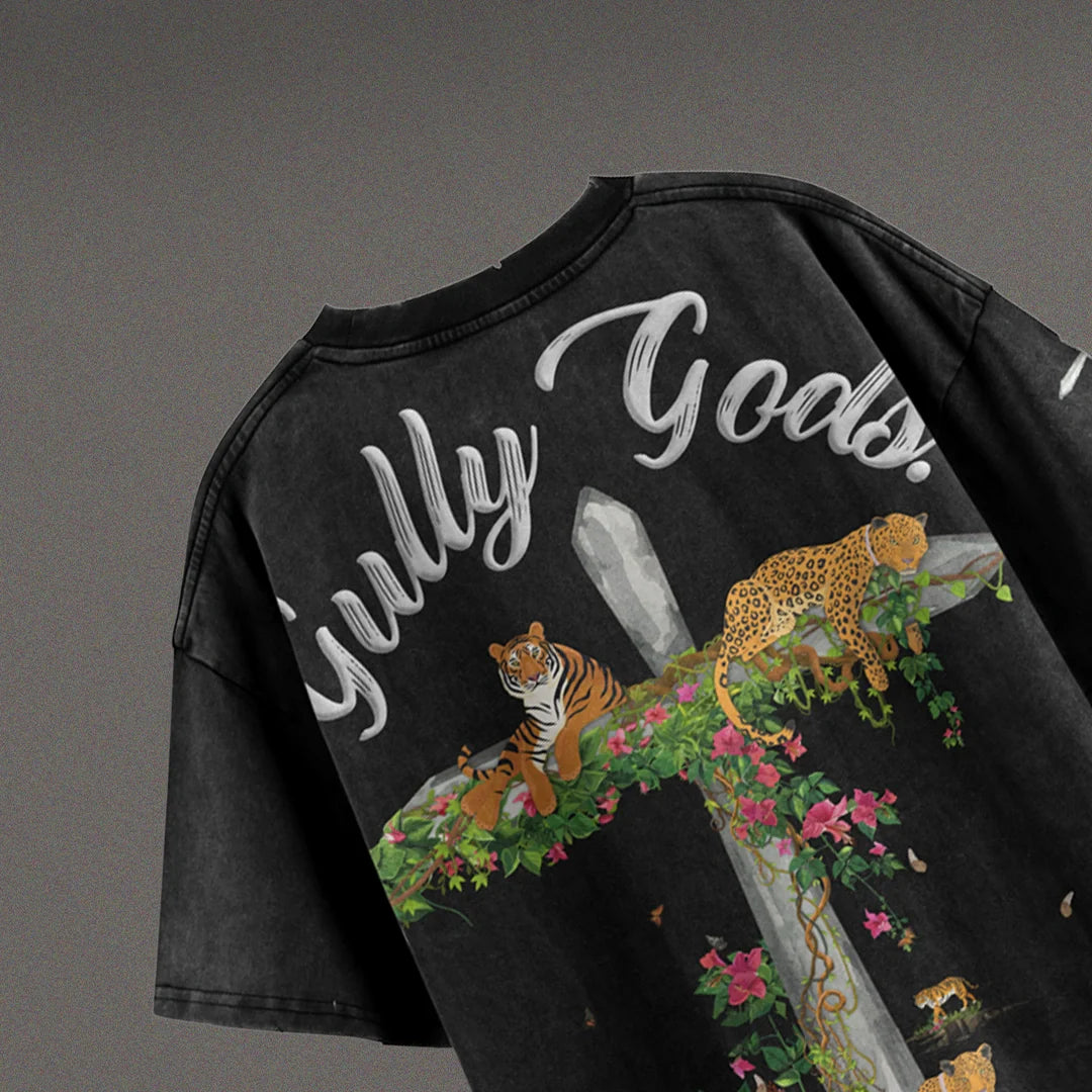 Jungle Saints Black Oversized T-Shirt