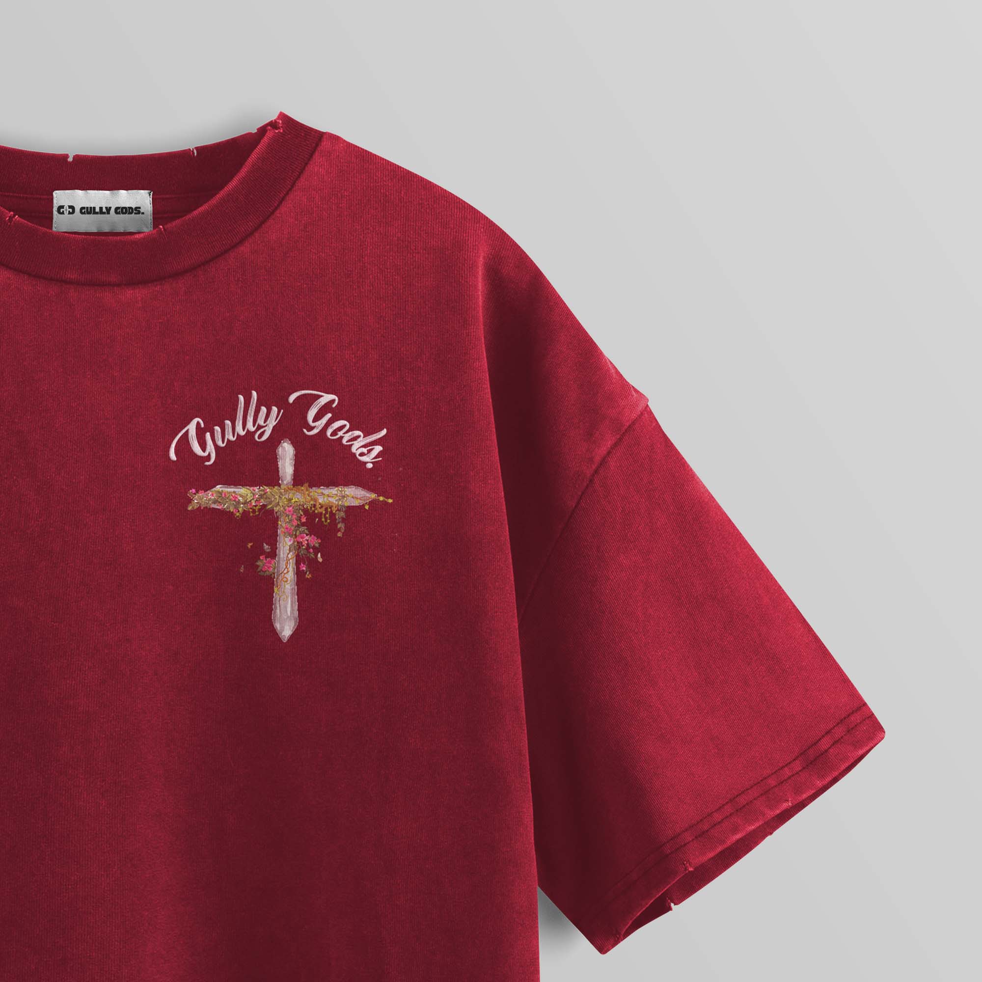 Jungle Saints Red Oversized T-Shirt