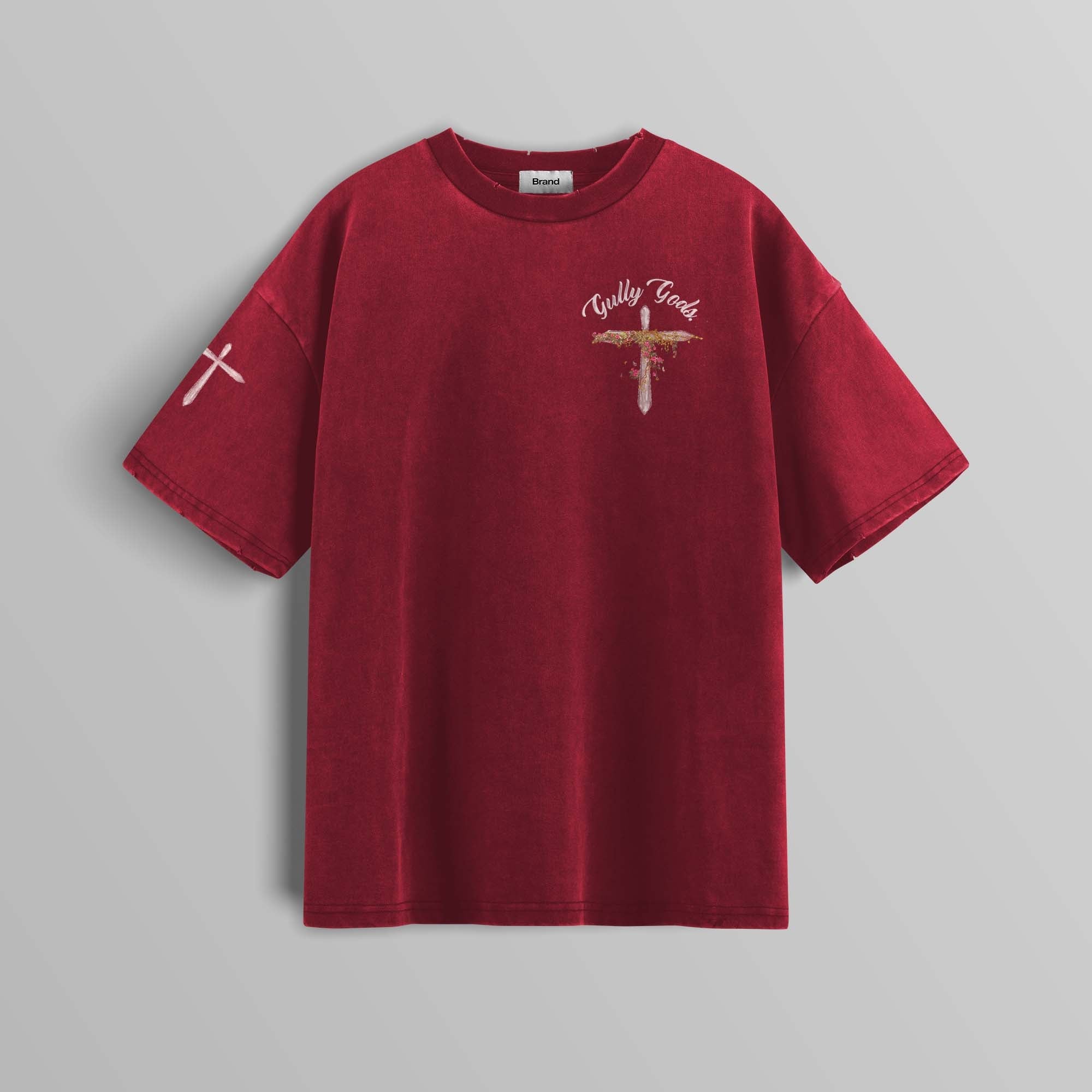 Jungle Saints Red Oversized T-Shirt