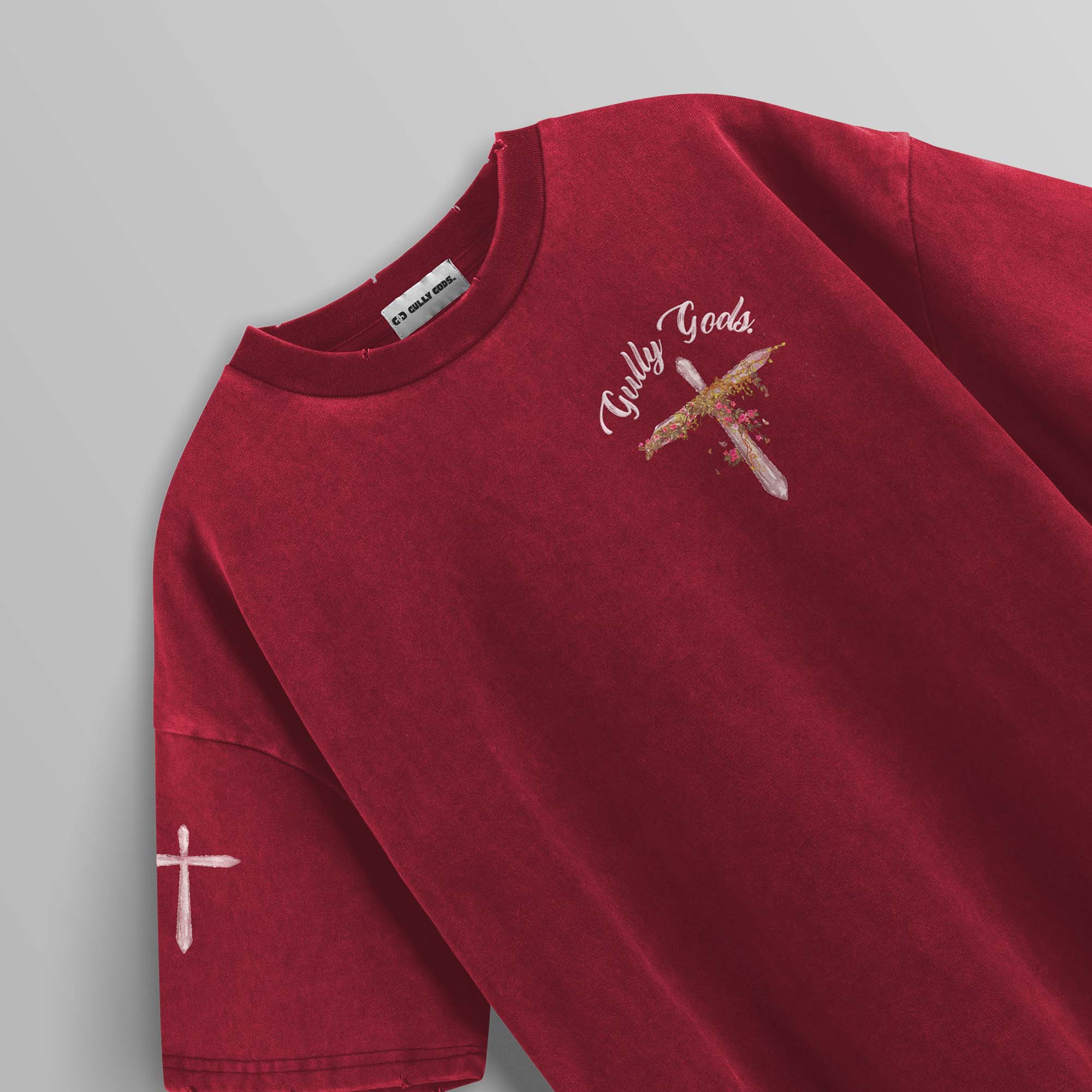 Jungle Saints Red Oversized T-Shirt